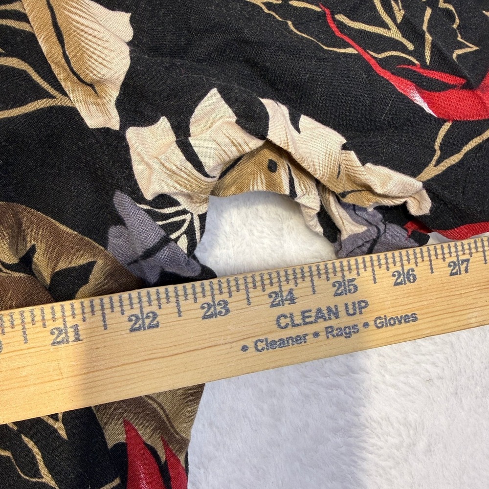 Hawaii Blues Size XL Black Tropical Hawaiian Shirt Floral Resort - Picture 4 of 6